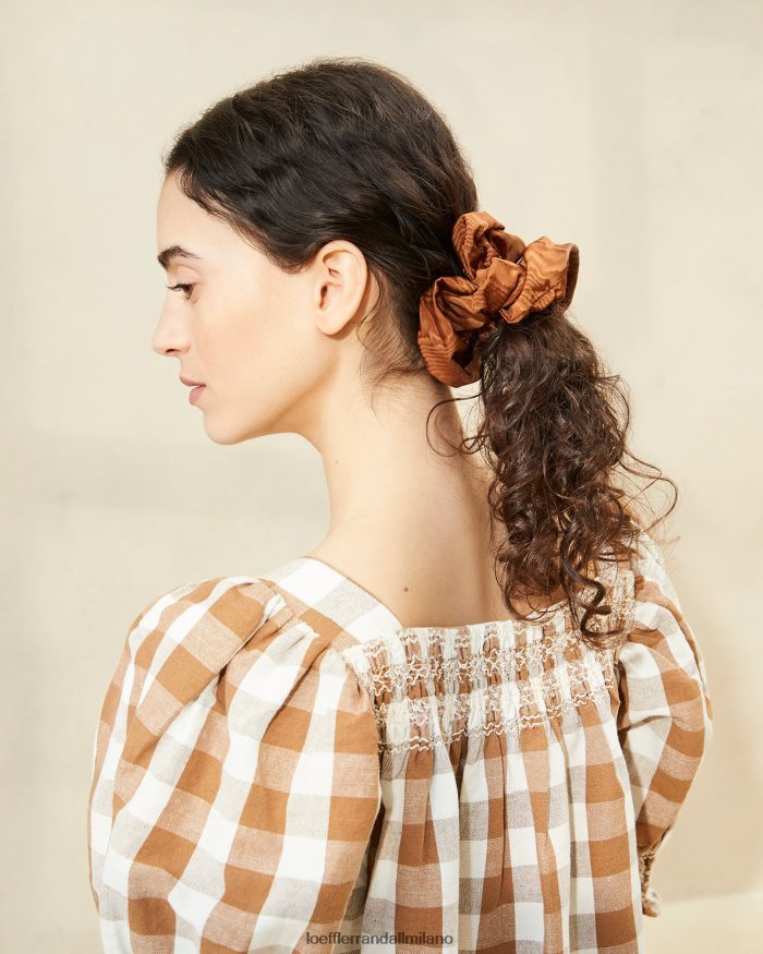 esso Loeffler Randall donne elastico per capelli oversize astrid noce moscata T4022J158 Accessori