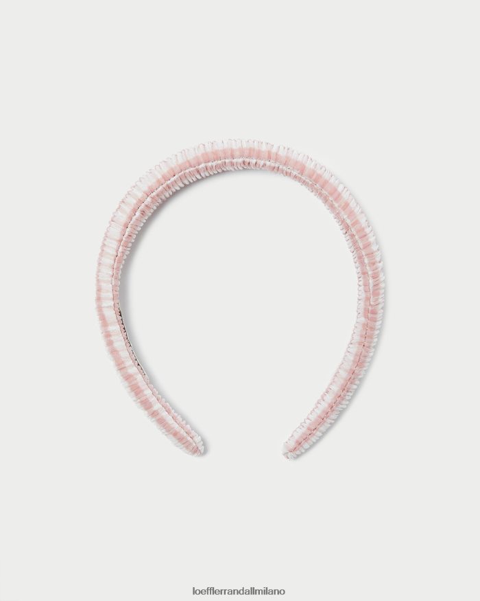 esso Loeffler Randall donne fascia gonfia marina percalle rosa tenue T4022J163 Accessori