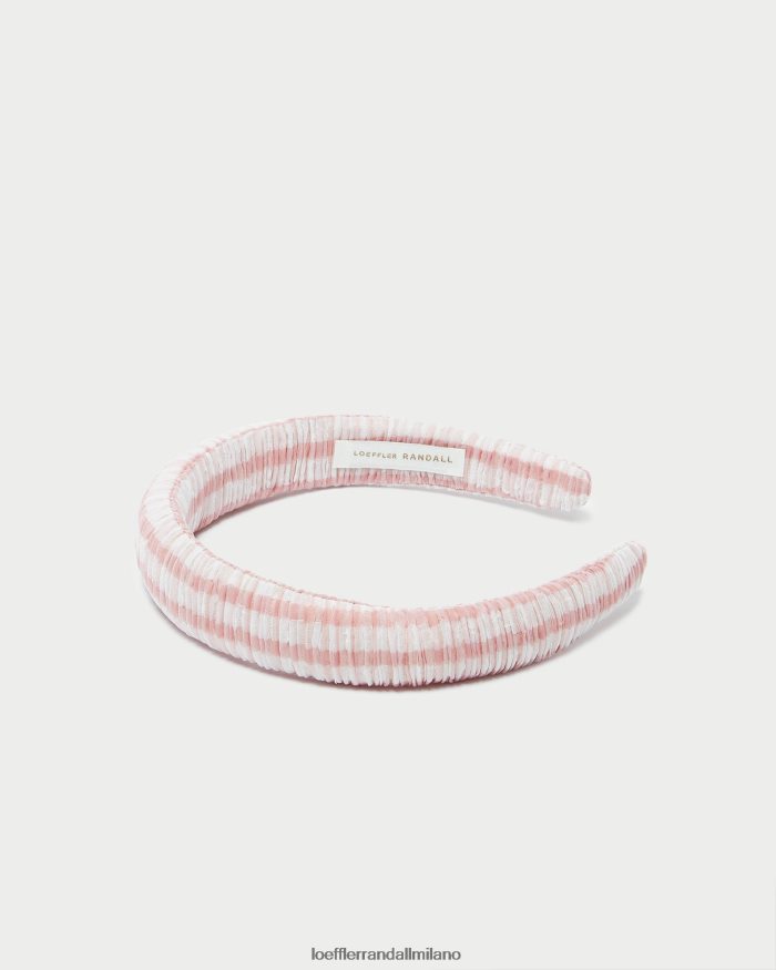 esso Loeffler Randall donne fascia gonfia marina percalle rosa tenue T4022J163 Accessori