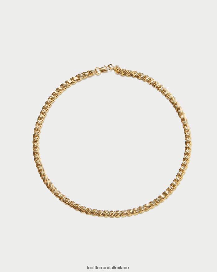 esso Loeffler Randall donne Collana a catena con lucchetto allegra oro T4022J409 Accessori