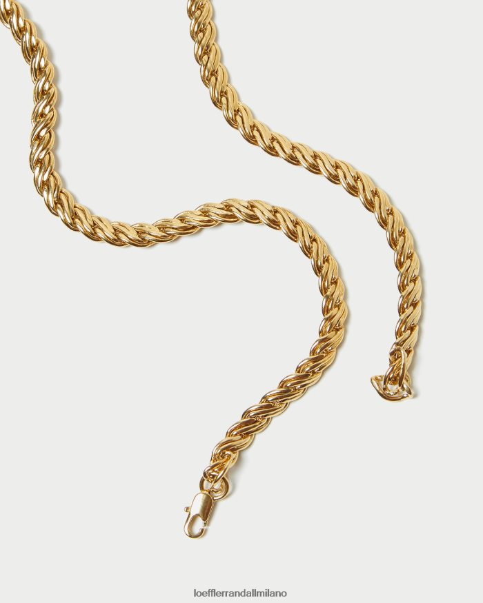 esso Loeffler Randall donne Collana a catena con lucchetto allegra oro T4022J409 Accessori