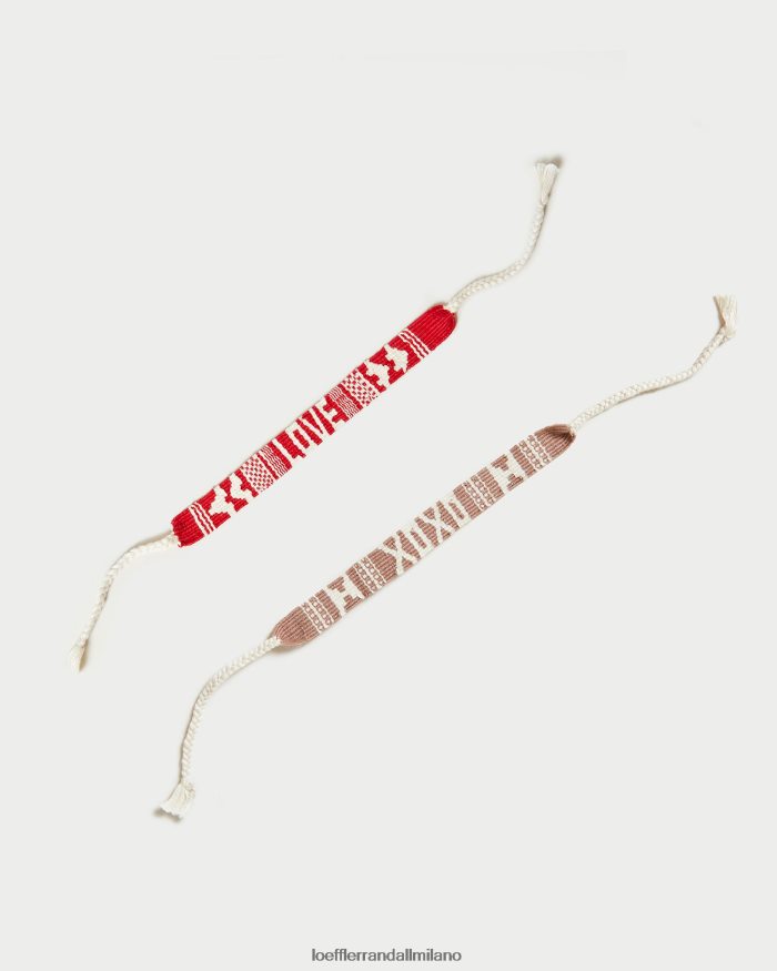 esso Loeffler Randall donne adoro i braccialetti xoxo rosso/rosa T4022J406 Accessori