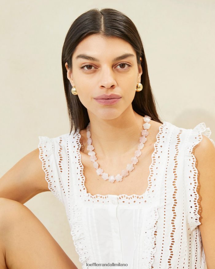 esso Loeffler Randall donne collana di perline floreali Mina balletto T4022J411 Accessori