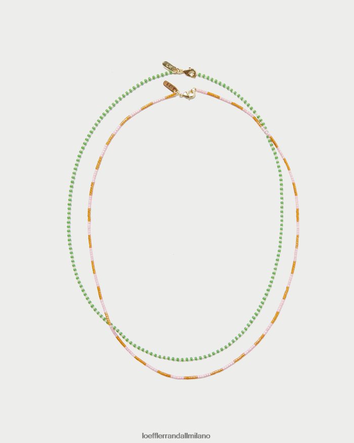 esso Loeffler Randall donne set di collane con perline multi luminoso T4022J408 Accessori