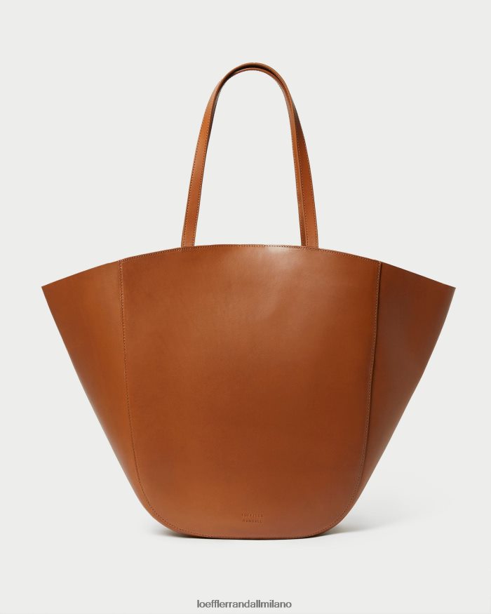 esso Loeffler Randall donne Borsa tote alata Katia naturale/marrone/cognac T4022J321 borse