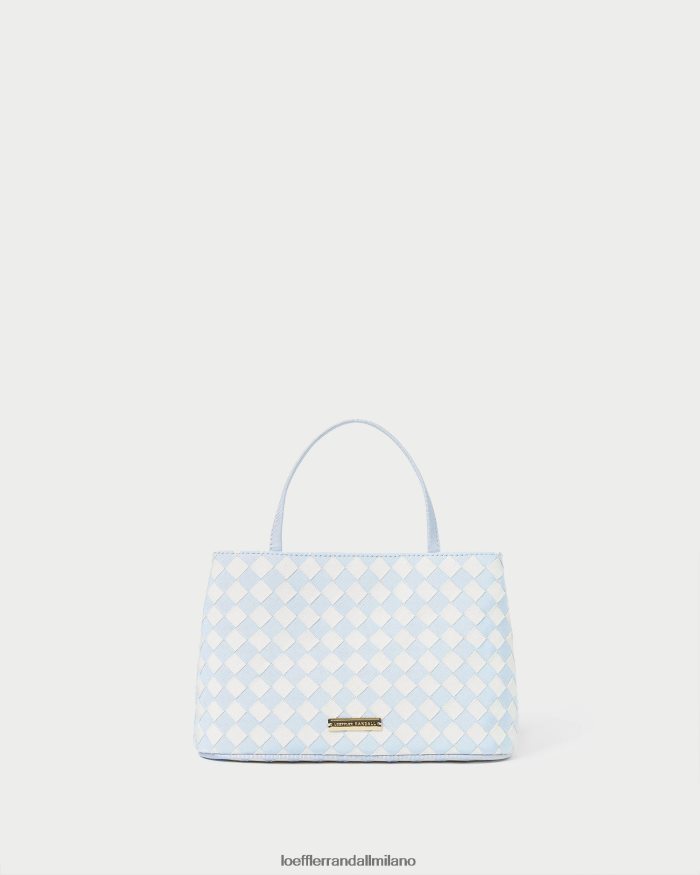 esso Loeffler Randall donne Mini borsa a forma di pesciolino azzurro/crema T4022J317 borse