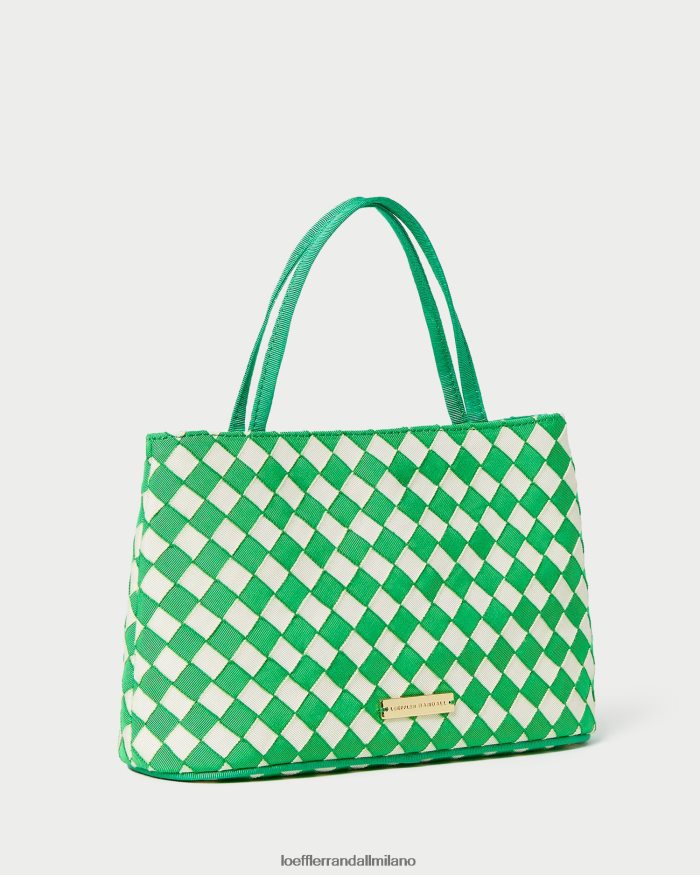 esso Loeffler Randall donne Mini borsa a forma di pesciolino verde/crema T4022J320 borse