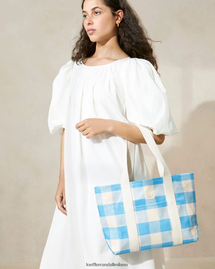 esso Loeffler Randall donne borsa media bennett percalle blu T4022J319 borse