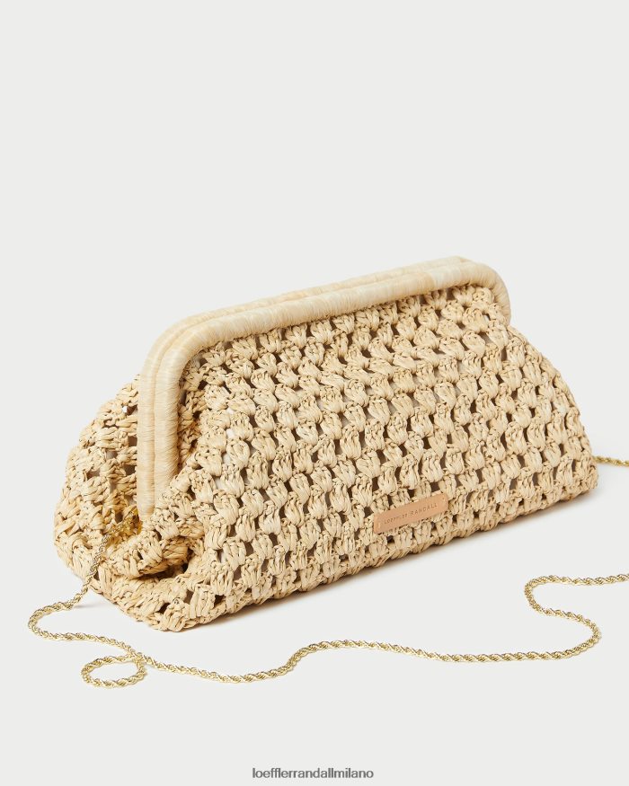 esso Loeffler Randall donne Frizione con telaio trudie naturale T4022J390 borse