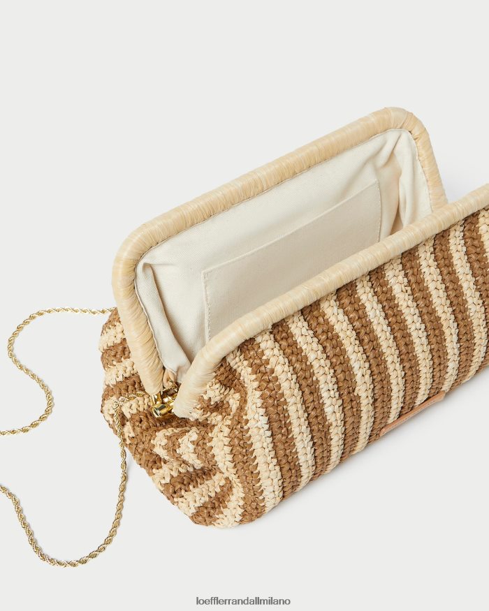 esso Loeffler Randall donne Frizione con telaio trudie naturale/marrone T4022J392 borse