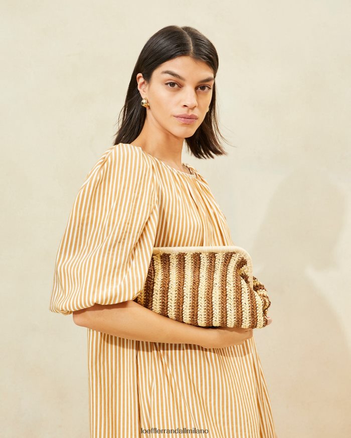 esso Loeffler Randall donne Frizione con telaio trudie naturale/marrone T4022J392 borse