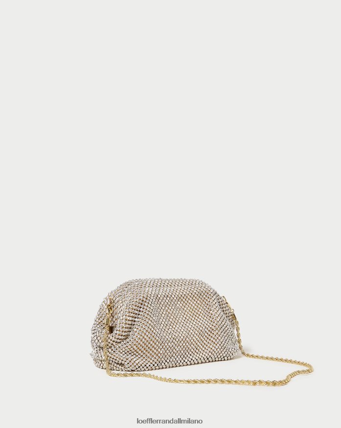 esso Loeffler Randall donne Mini pochette Doris Diamante oro T4022J356 borse