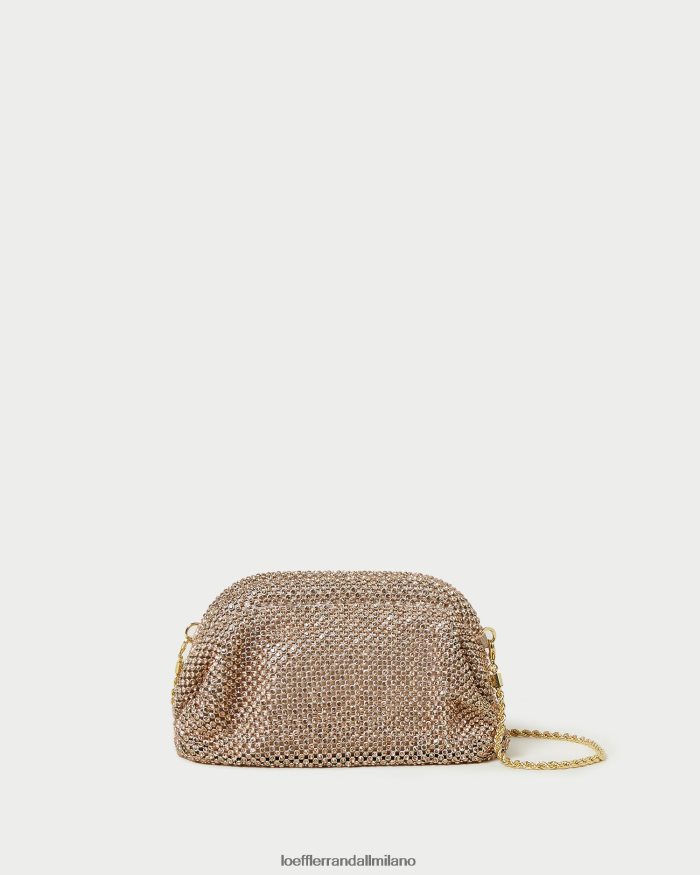 esso Loeffler Randall donne Mini pochette Doris Diamante pesca chiara T4022J369 borse