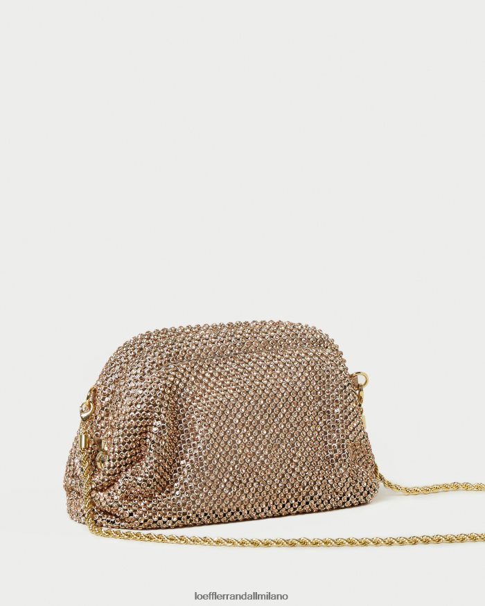 esso Loeffler Randall donne Mini pochette Doris Diamante pesca chiara T4022J369 borse