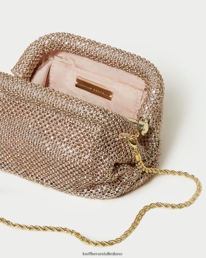 esso Loeffler Randall donne Mini pochette Doris Diamante pesca chiara T4022J369 borse
