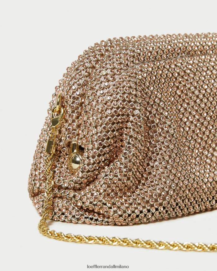 esso Loeffler Randall donne Mini pochette Doris Diamante pesca chiara T4022J369 borse