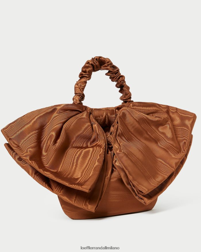 esso Loeffler Randall donne Mini pochette con fiocco Sierra noce moscata T4022J382 borse