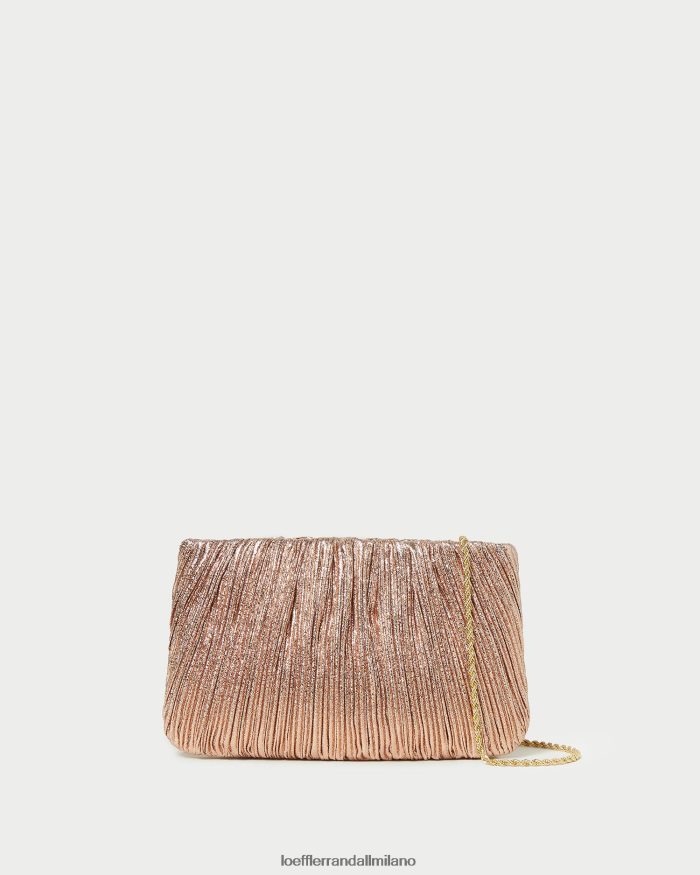 esso Loeffler Randall donne Pochette Brit piatta plissettata duna T4022J366 borse