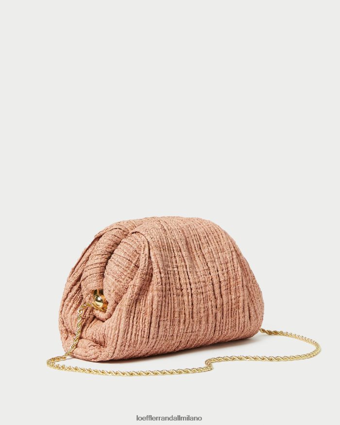 esso Loeffler Randall donne Pochette a cupola plissettata Bailey arrossire T4022J387 borse