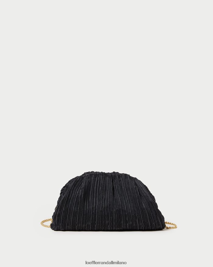 esso Loeffler Randall donne Pochette a cupola plissettata Bailey nero T4022J354 borse