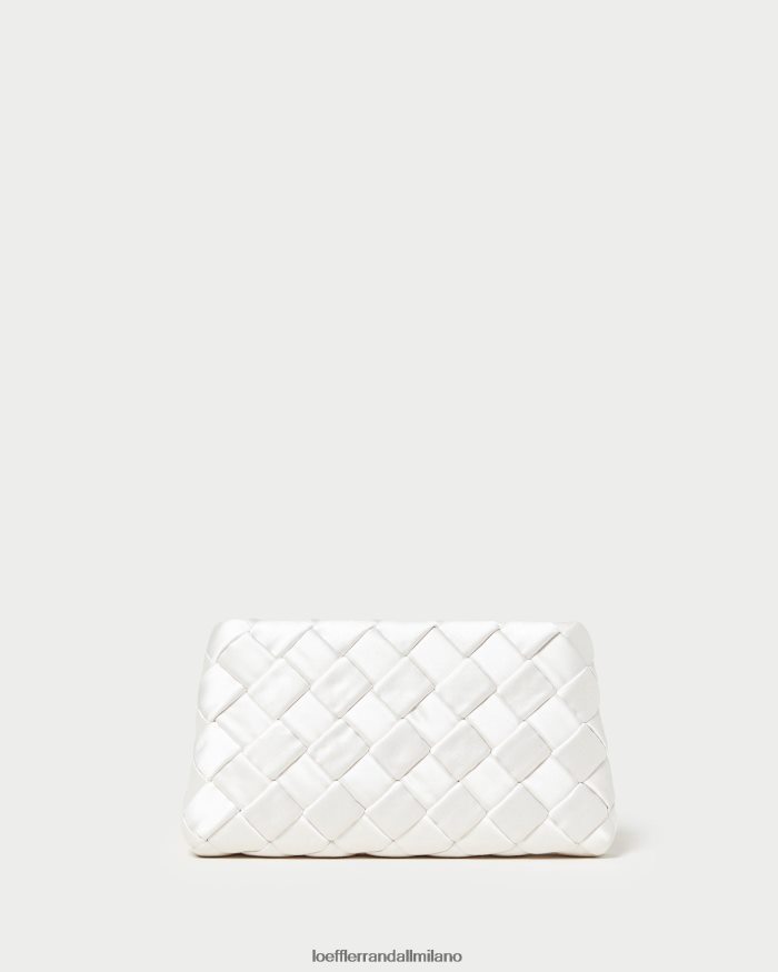 esso Loeffler Randall donne Pochette a sbuffo in tessuto Aviva crema T4022J351 borse