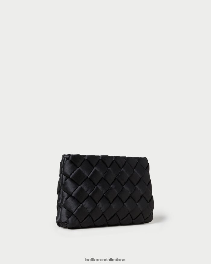 esso Loeffler Randall donne Pochette a sbuffo in tessuto Aviva nero T4022J355 borse