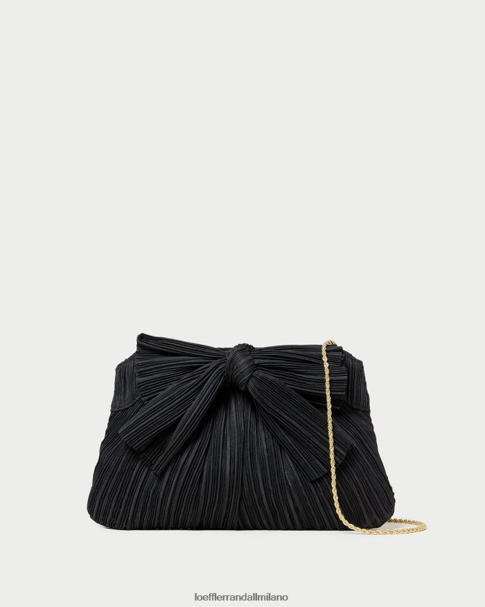 esso Loeffler Randall donne Pochette con fiocco Rayne nero T4022J350 borse
