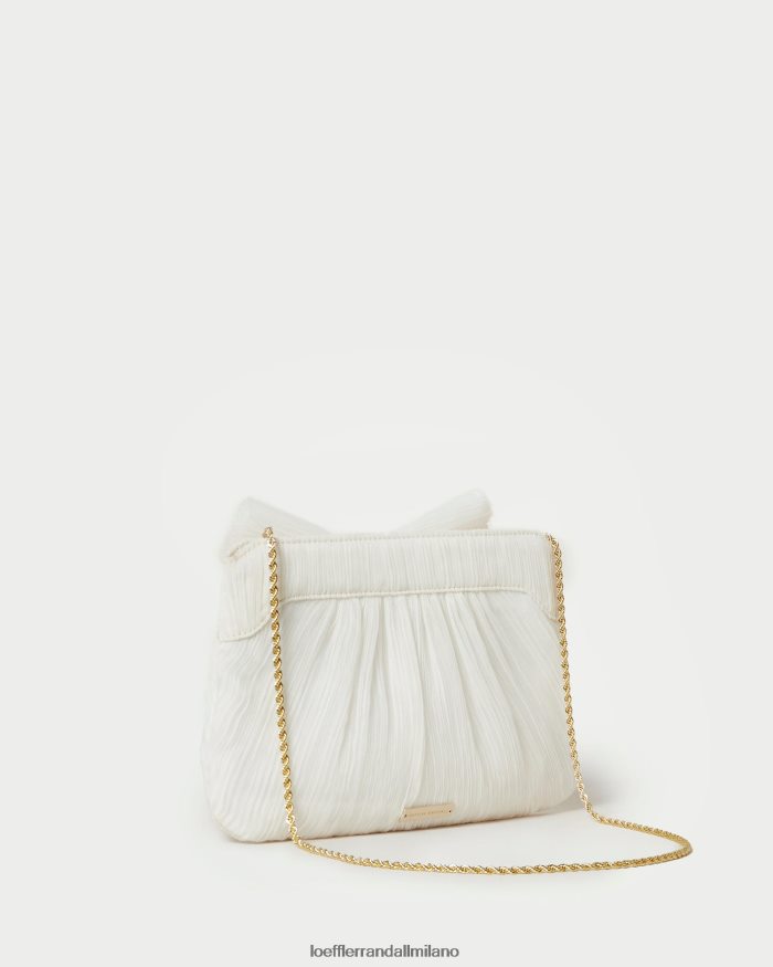 esso Loeffler Randall donne Pochette con fiocco Rayne perla T4022J341 borse