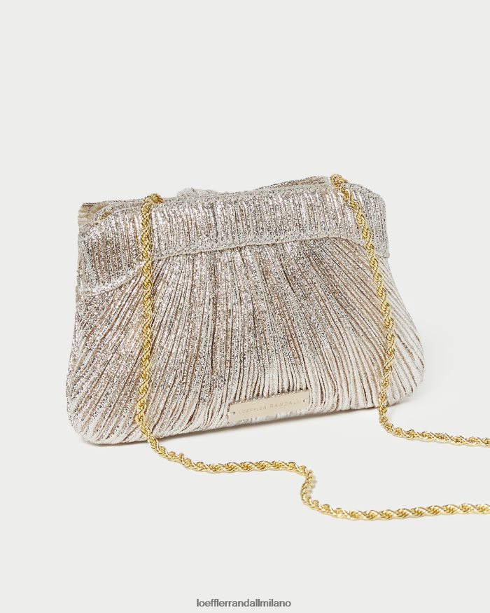 esso Loeffler Randall donne mini pochette con fiocco rochelle Champagne T4022J395 borse