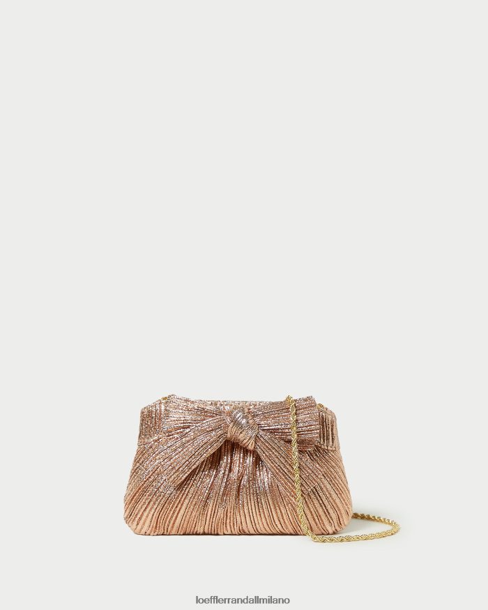 esso Loeffler Randall donne mini pochette con fiocco rochelle duna T4022J364 borse
