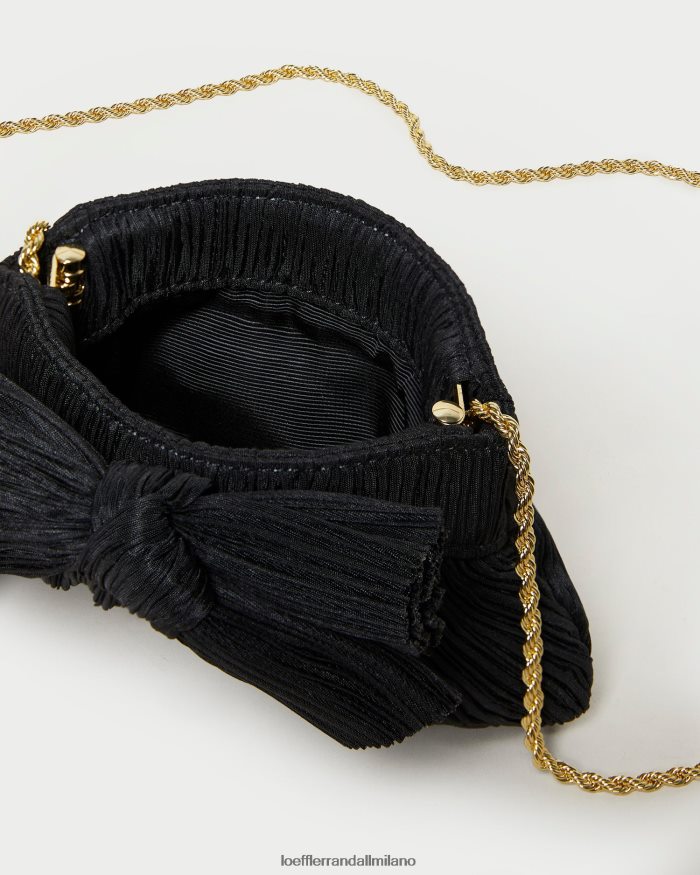 esso Loeffler Randall donne mini pochette con fiocco rochelle nero T4022J349 borse