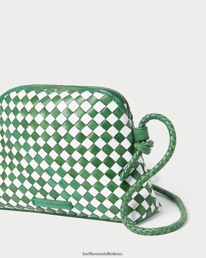 esso Loeffler Randall donne mini tracolla Marybeth smeraldo brillante/bianco T4022J331 borse
