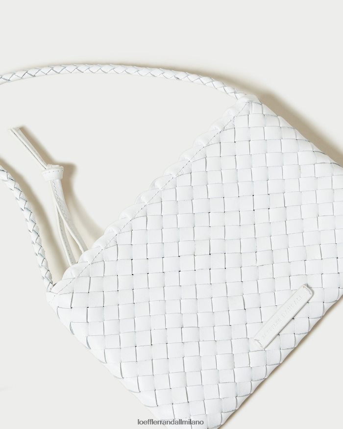 esso Loeffler Randall donne tracolla in tessuto marison bianco T4022J330 borse