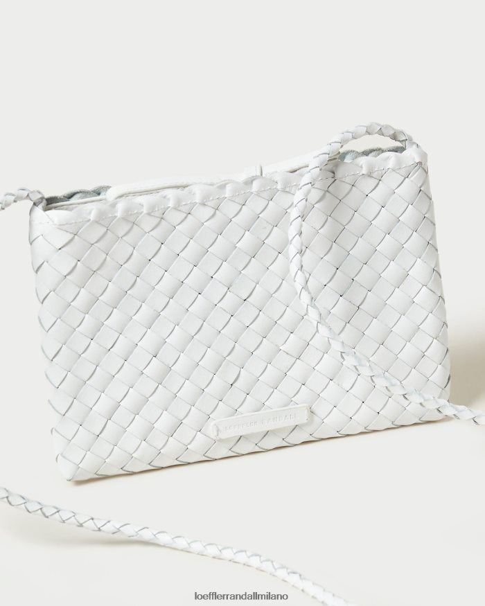 esso Loeffler Randall donne tracolla in tessuto marison bianco T4022J330 borse