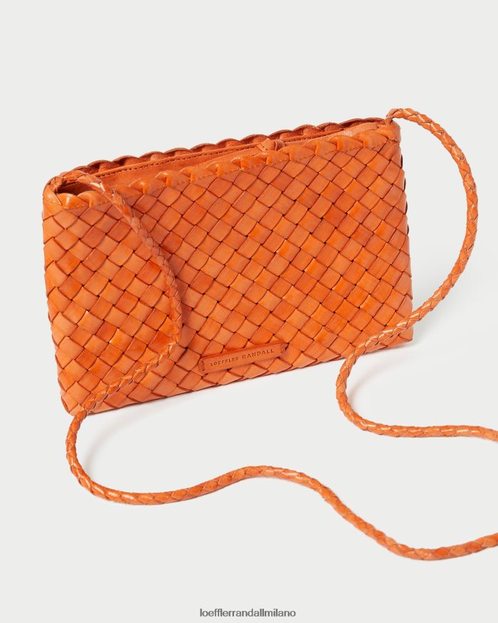 esso Loeffler Randall donne tracolla in tessuto marison mandarino T4022J329 borse
