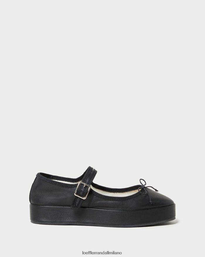 esso Loeffler Randall donne piattaforma leah mary jane nero T4022J297 scarpe