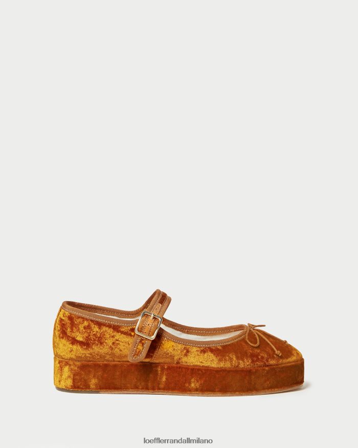 esso Loeffler Randall donne piattaforma leah mary jane ocra T4022J307 scarpe