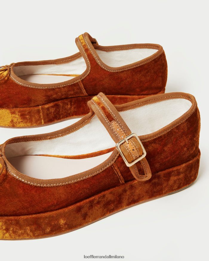 esso Loeffler Randall donne piattaforma leah mary jane ocra T4022J307 scarpe