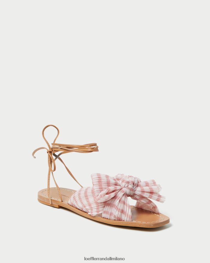 esso Loeffler Randall donne scivolo con fiocco in peonia percalle rosa tenue T4022J131 scarpe
