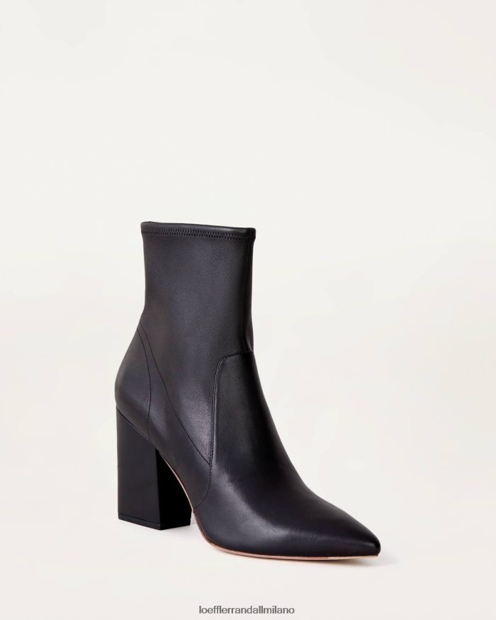 esso Loeffler Randall donne Stivaletto slim alla caviglia in pelle Isla nero T4022J276 scarpe