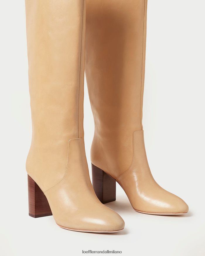 esso Loeffler Randall donne stivale alto dorato cachi T4022J288 scarpe