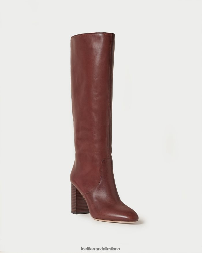 esso Loeffler Randall donne stivale alto dorato caffè espresso T4022J285 scarpe