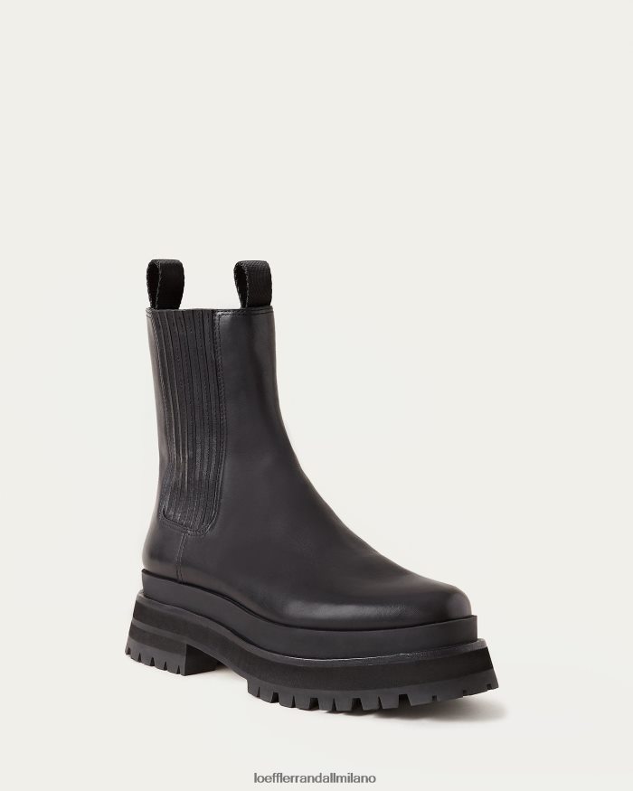 esso Loeffler Randall donne stivale con piattaforma toni nero T4022J277 scarpe