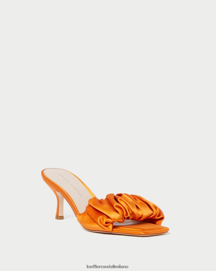 esso Loeffler Randall donne Ciabatta bianca con tacco gattino calendula T4022J88 scarpe