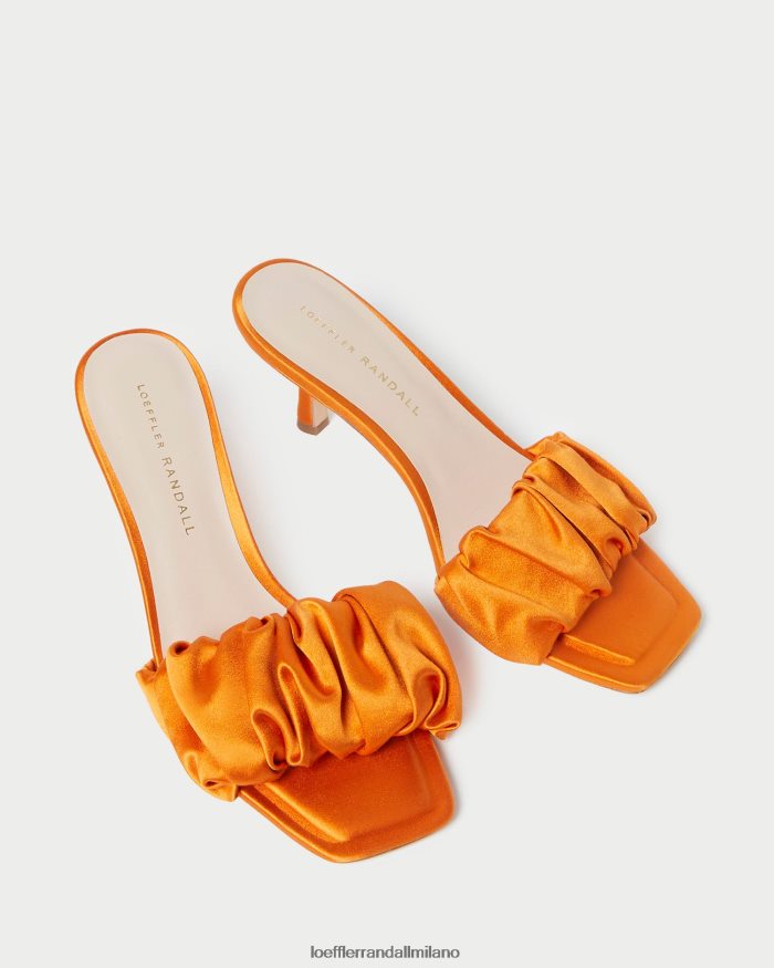 esso Loeffler Randall donne Ciabatta bianca con tacco gattino calendula T4022J88 scarpe