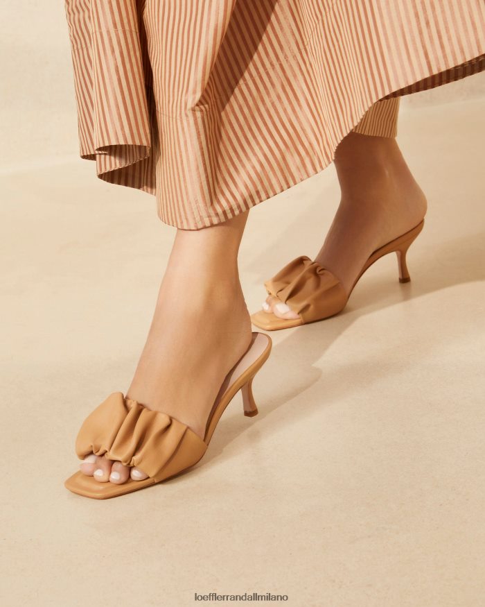 esso Loeffler Randall donne Ciabatta bianca con tacco gattino duna T4022J67 scarpe
