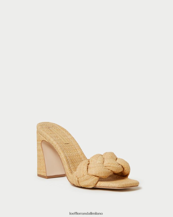 esso Loeffler Randall donne mulo curva intrecciato freya naturale T4022J41 scarpe