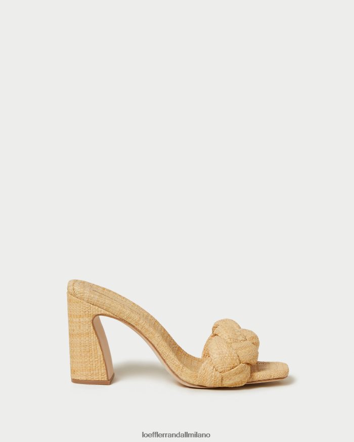 esso Loeffler Randall donne mulo curva intrecciato freya naturale T4022J41 scarpe