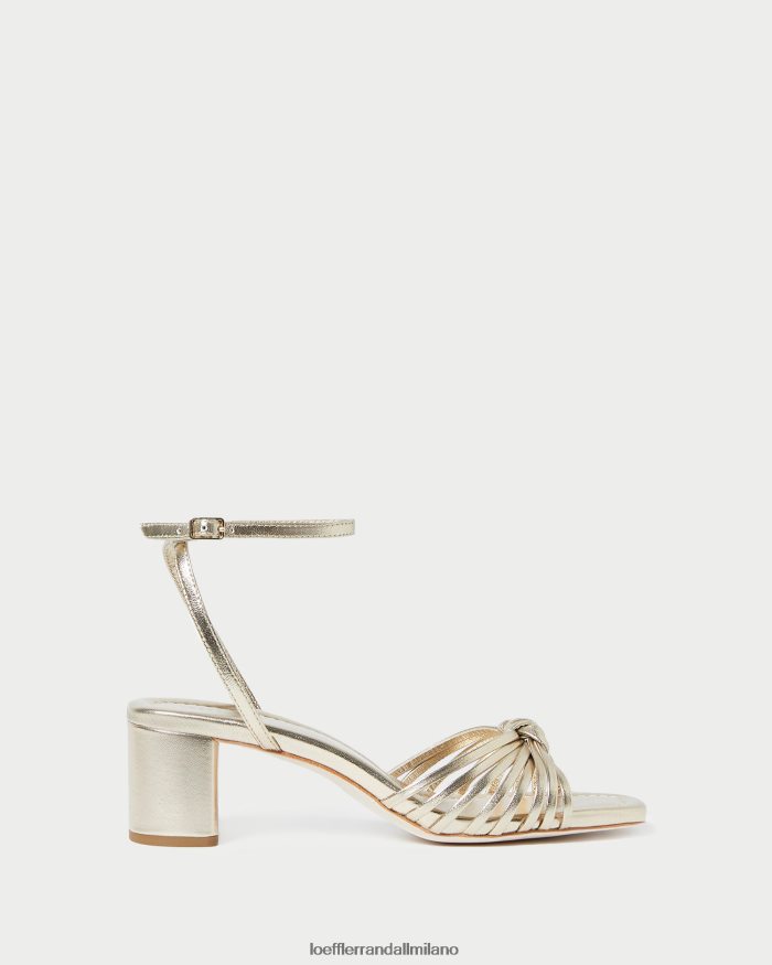 esso Loeffler Randall donne nodo olivia tacco medio Champagne T4022J51 scarpe