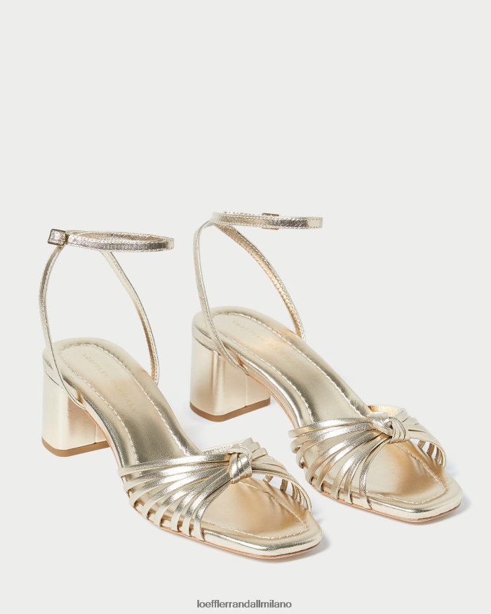 esso Loeffler Randall donne nodo olivia tacco medio Champagne T4022J51 scarpe